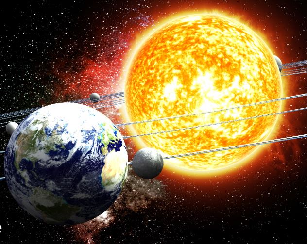 सूर्य हमारी पृथ्वी से कितनी दूरी पर है