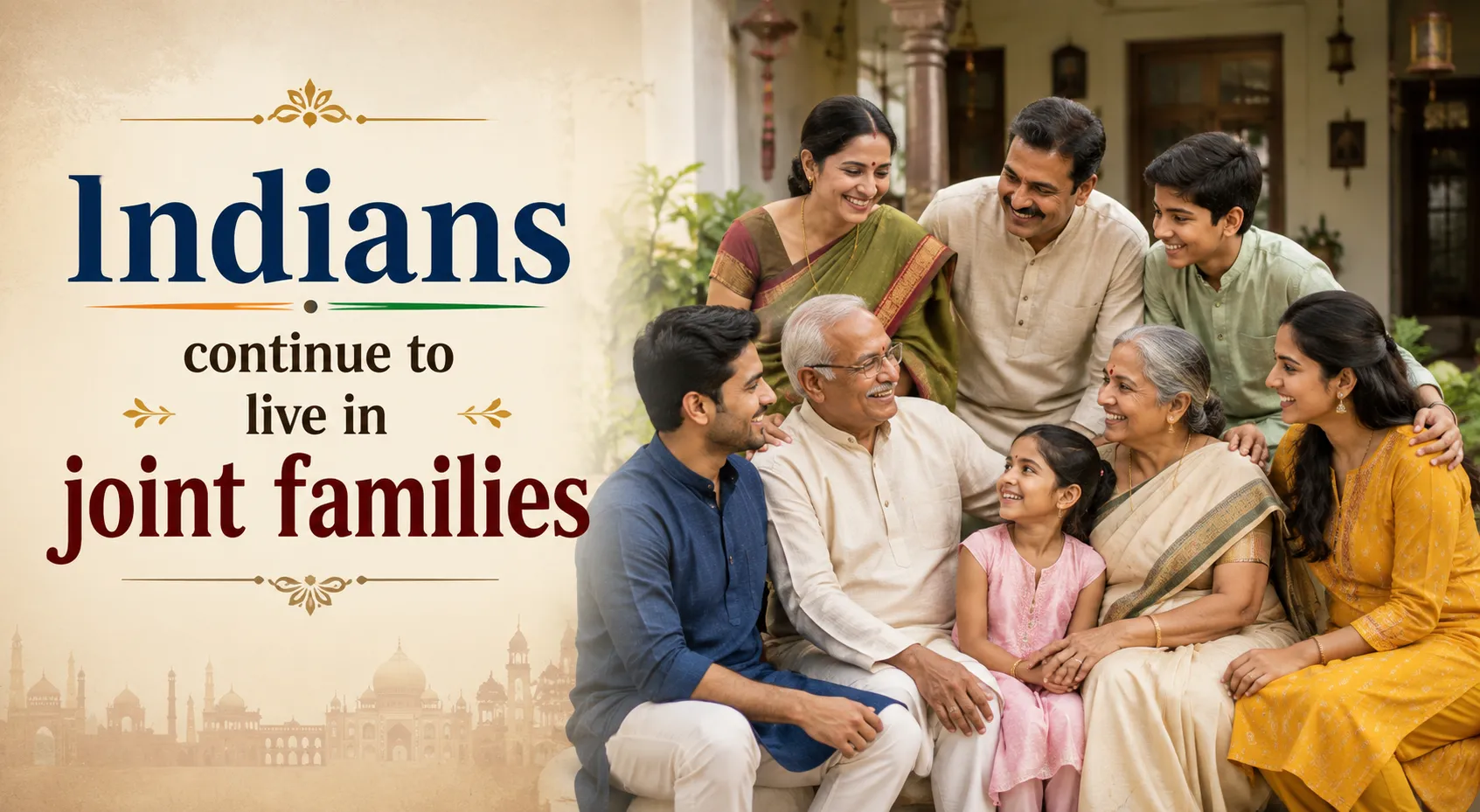 Indians continue to live in joint families