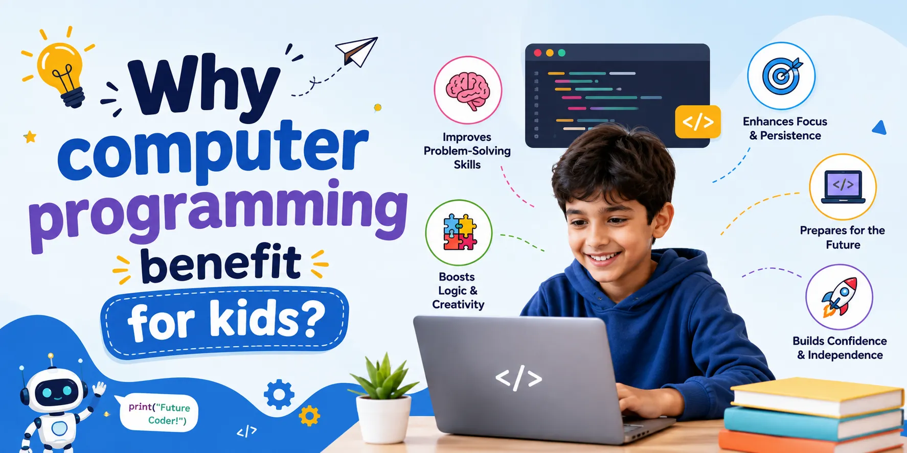 Why computer programming benefit for kids?