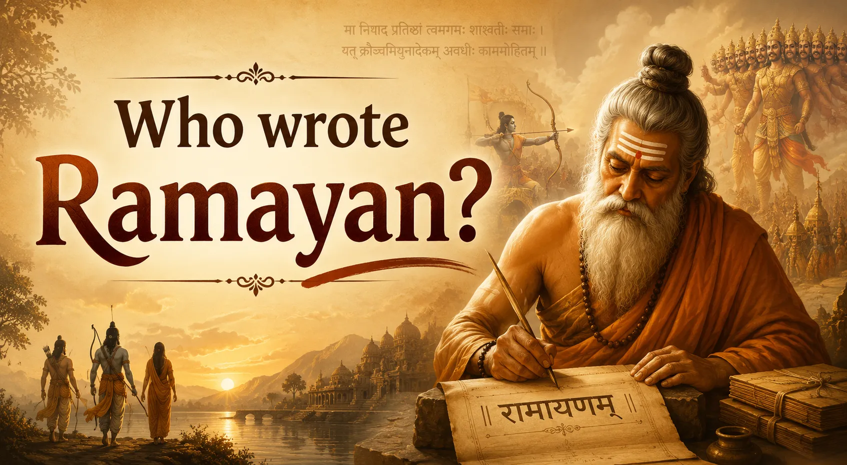 Who Wrote the Ramayan?
