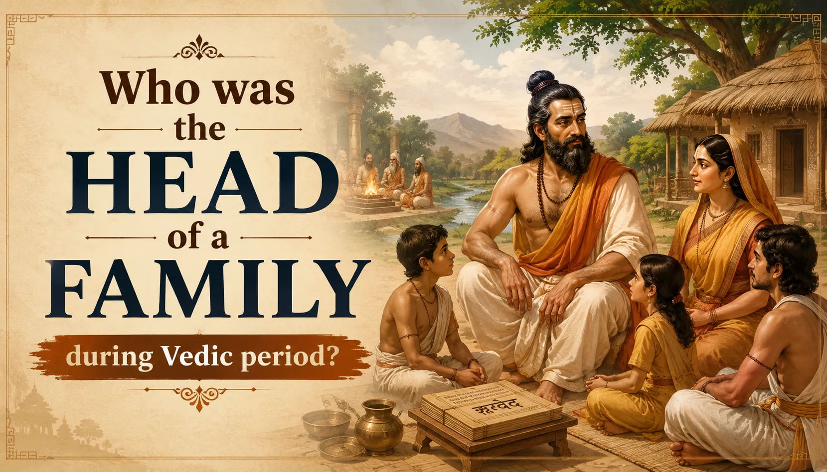 Who was the head of a family during Vedic period?
