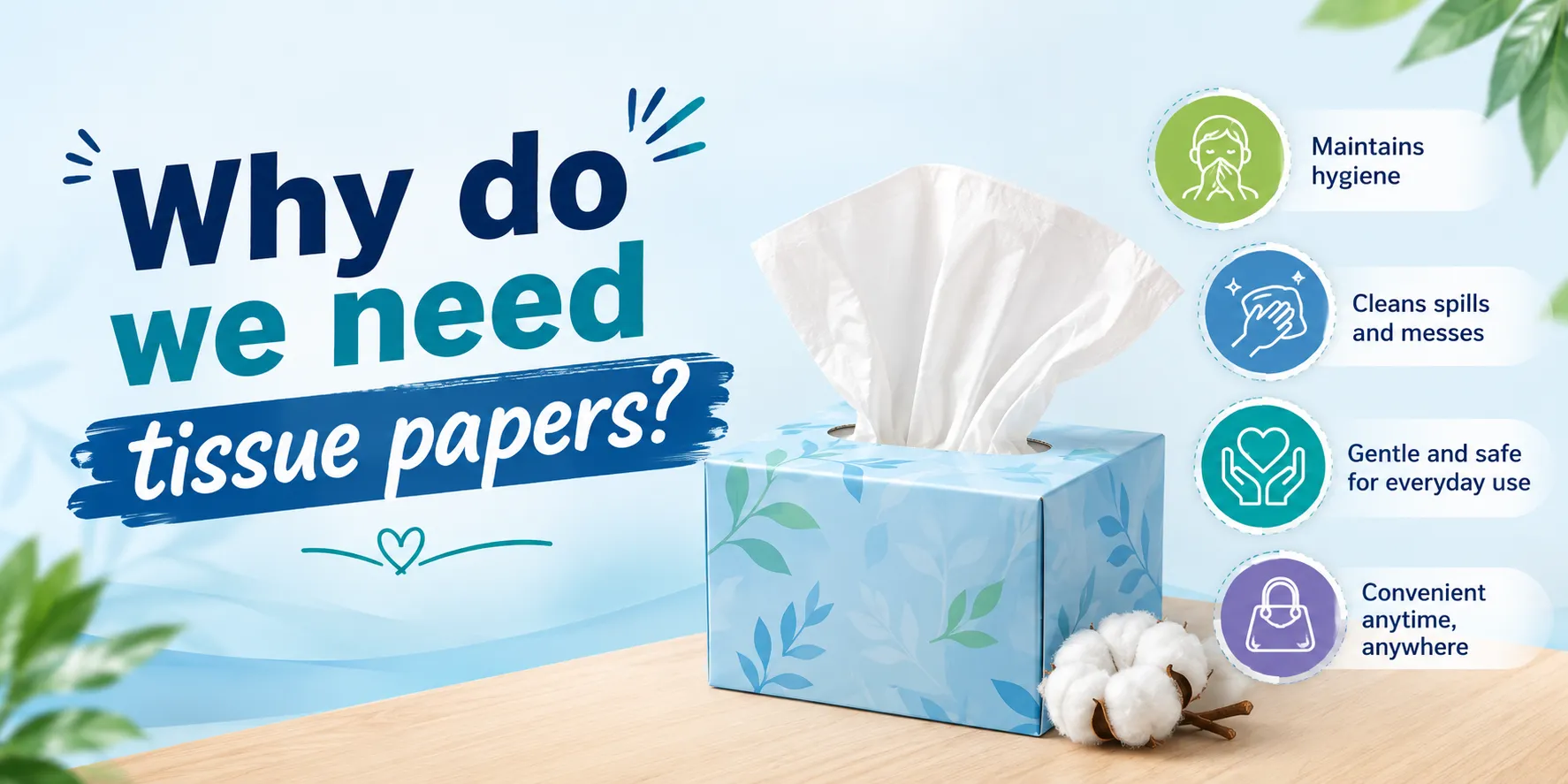Why do we need tissue papers?