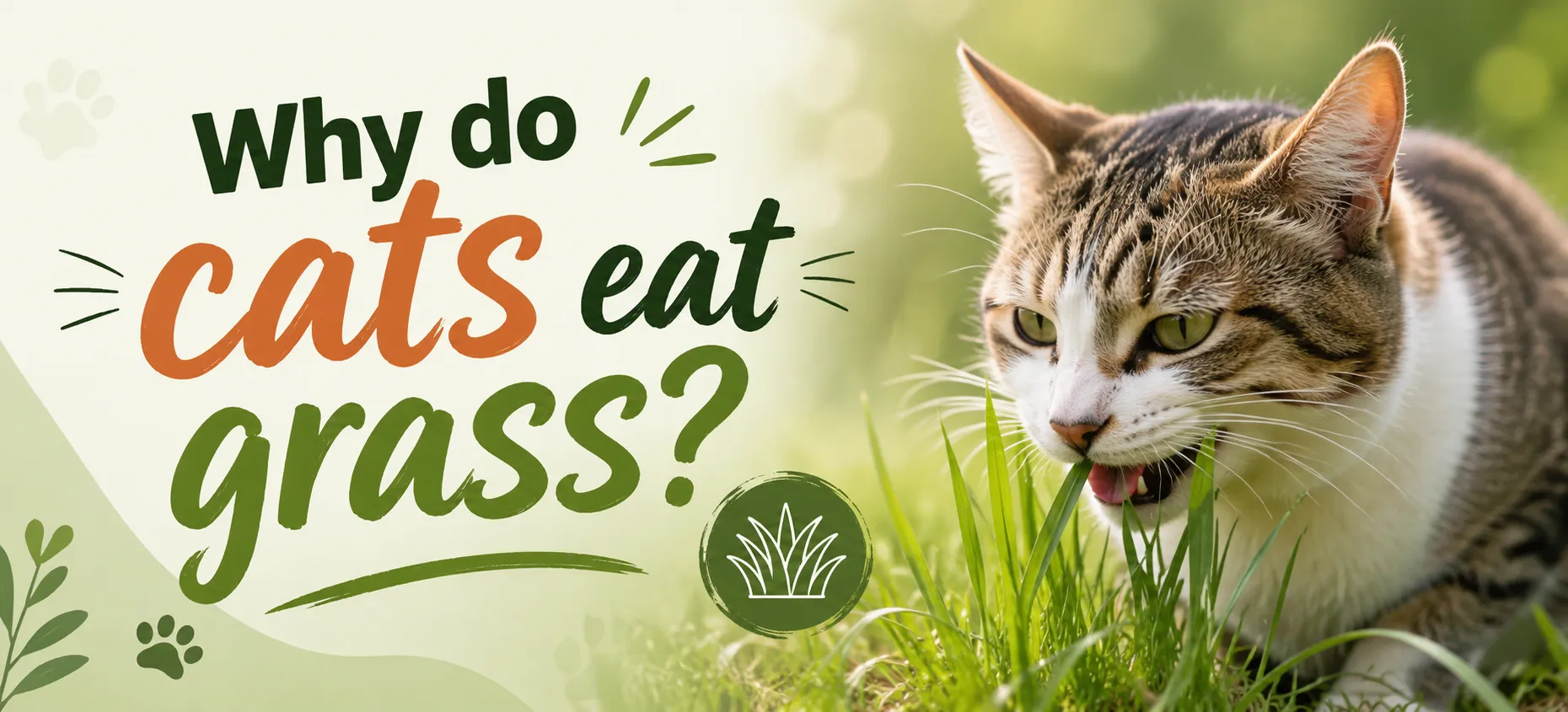 Why do cats eat grass?