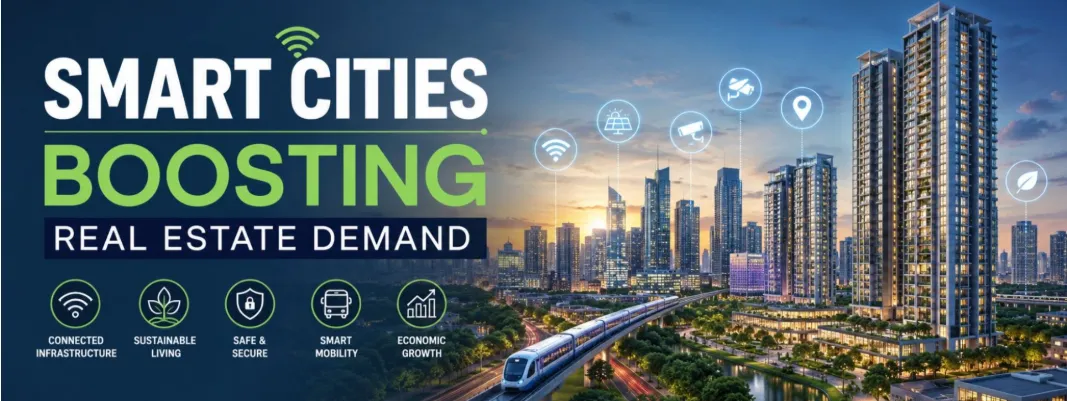 Smart city land investment opportunities near infrastructure, expressways, and future urban growth zones in India.