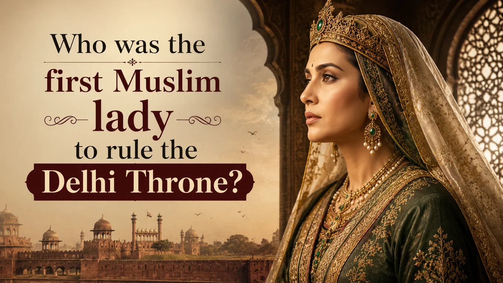 Who was the first Muslim lady to rule the Delhi Throne?