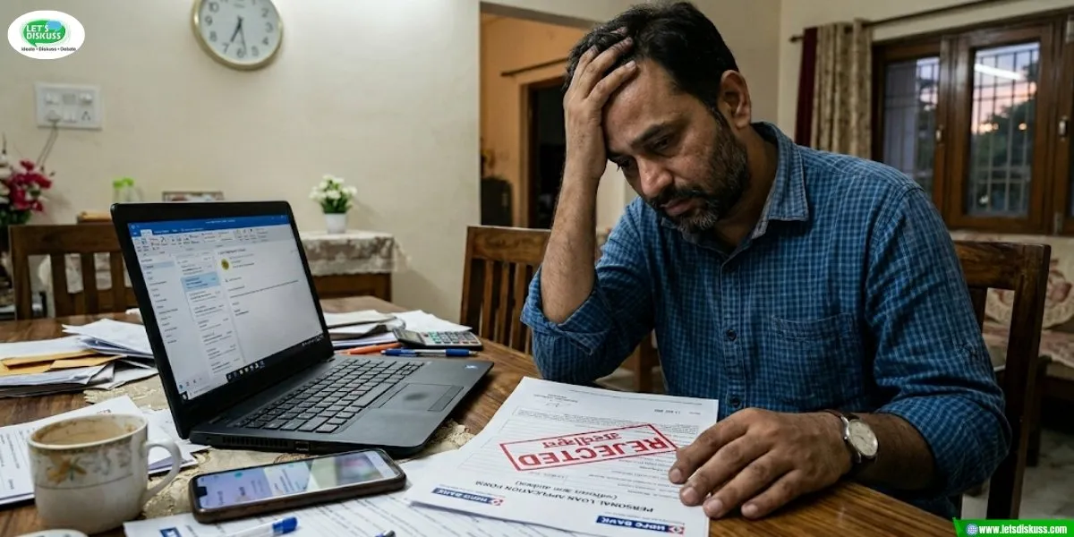 Bank Personal Loan Rejected Due to Low CIBIL Score