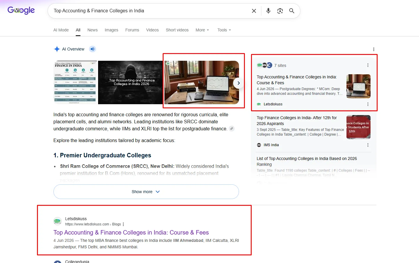 Screenshot: Google AI Overview featuring my article