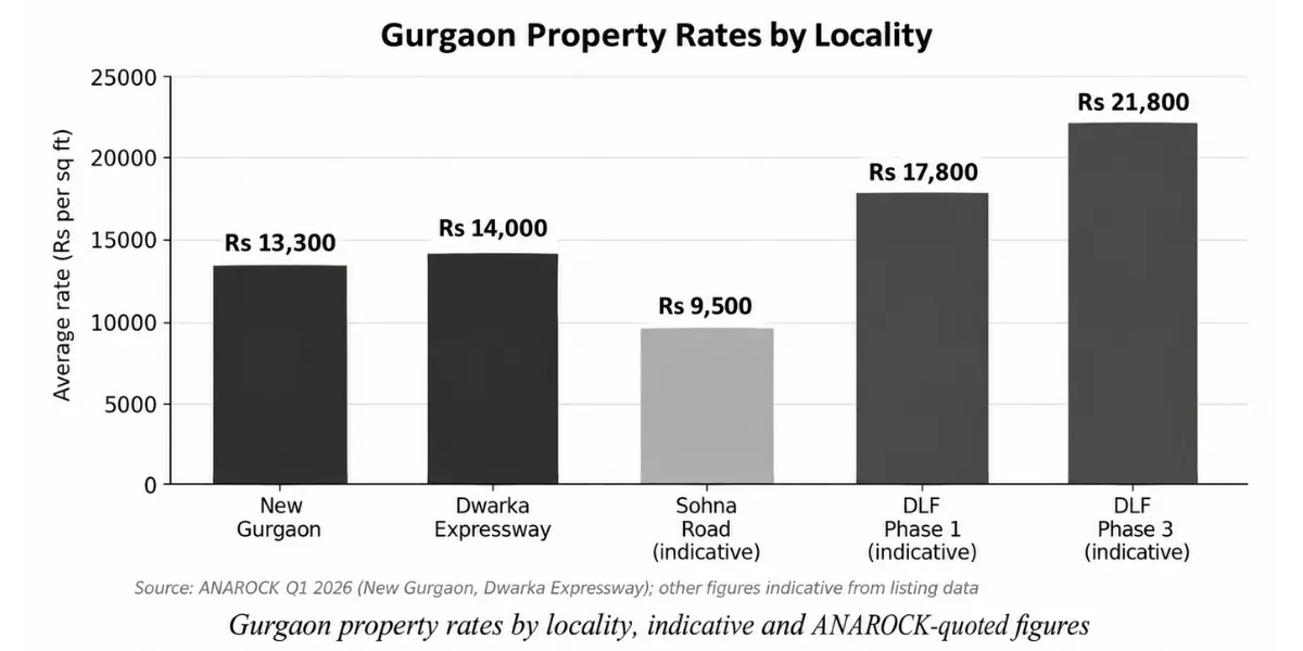 Gurgaon Property Rates by Locality