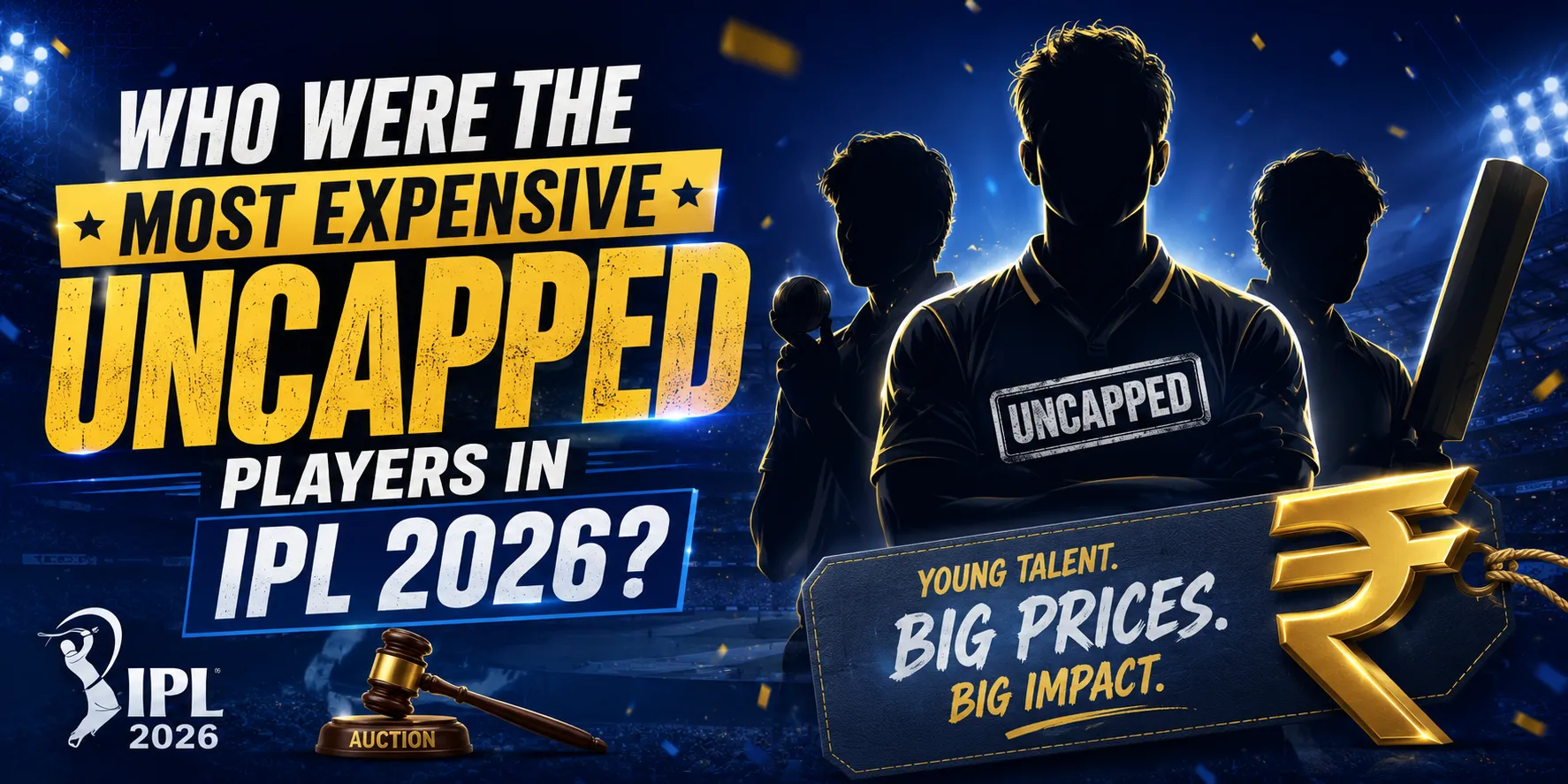 Who were the most expensive uncapped players in IPL 2026?