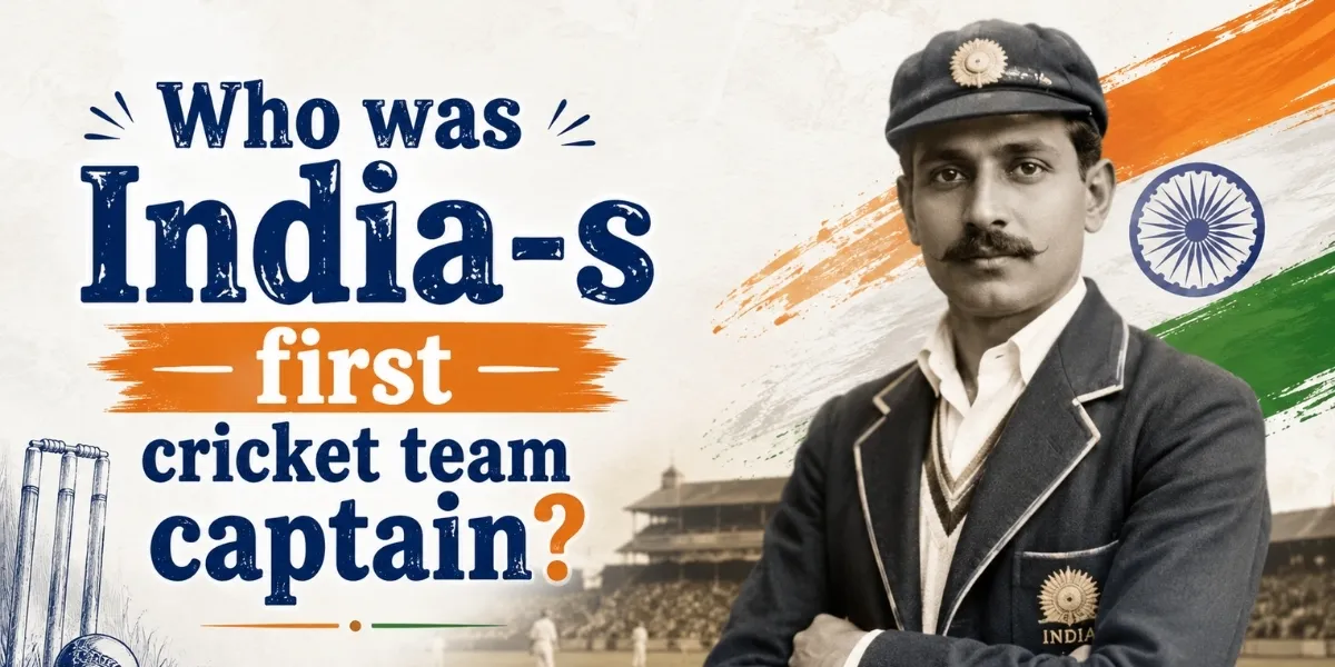 Who was India-s first cricket team captain?