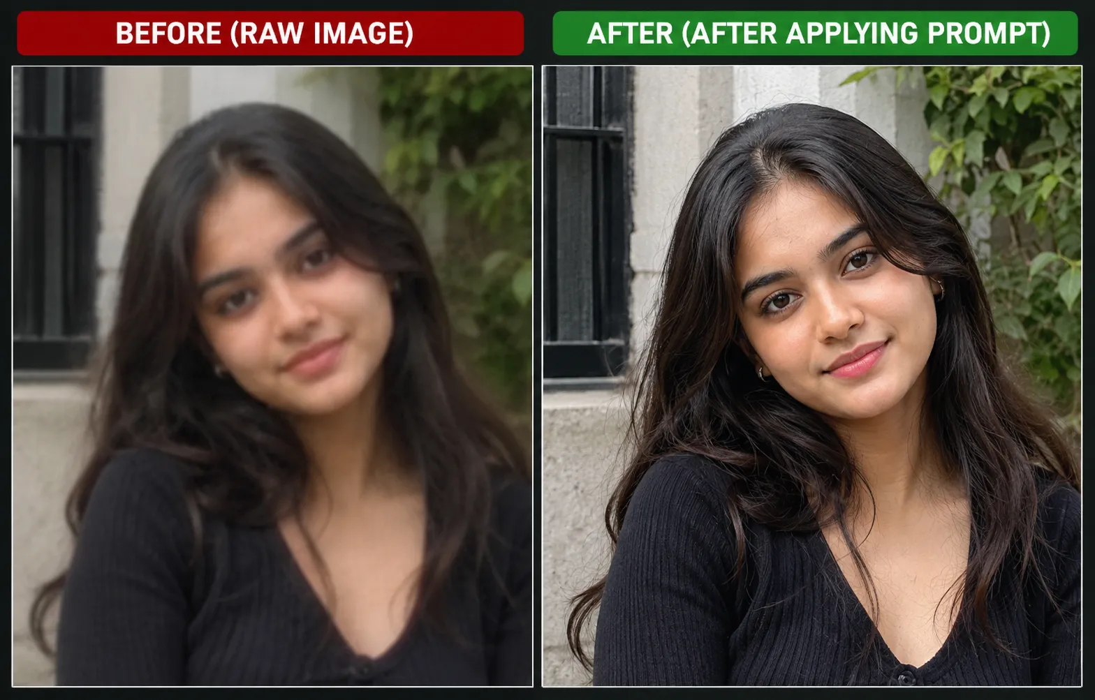 best AI promt to increase image quality